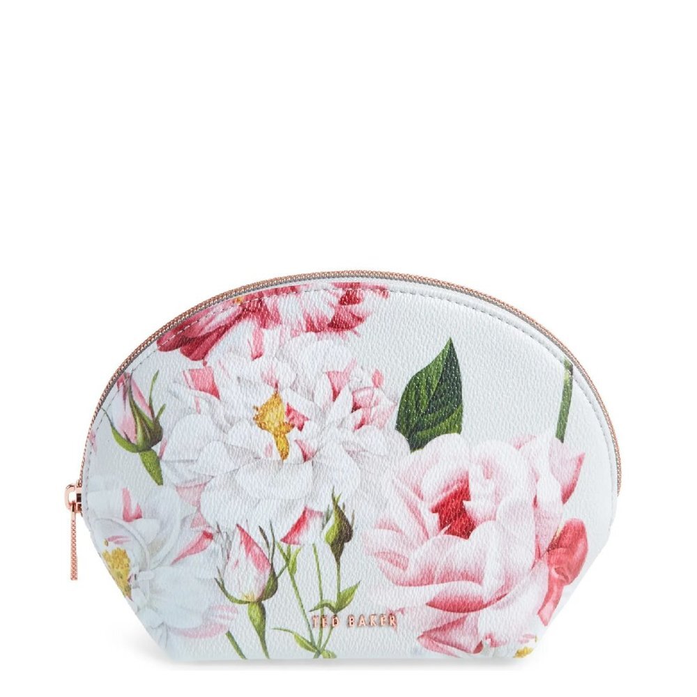 Ted Baker London Faux Leather Zip Pouch
